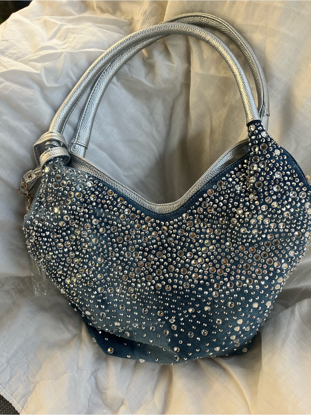 Glamorous Rhinestone Tall Shoulder Bag